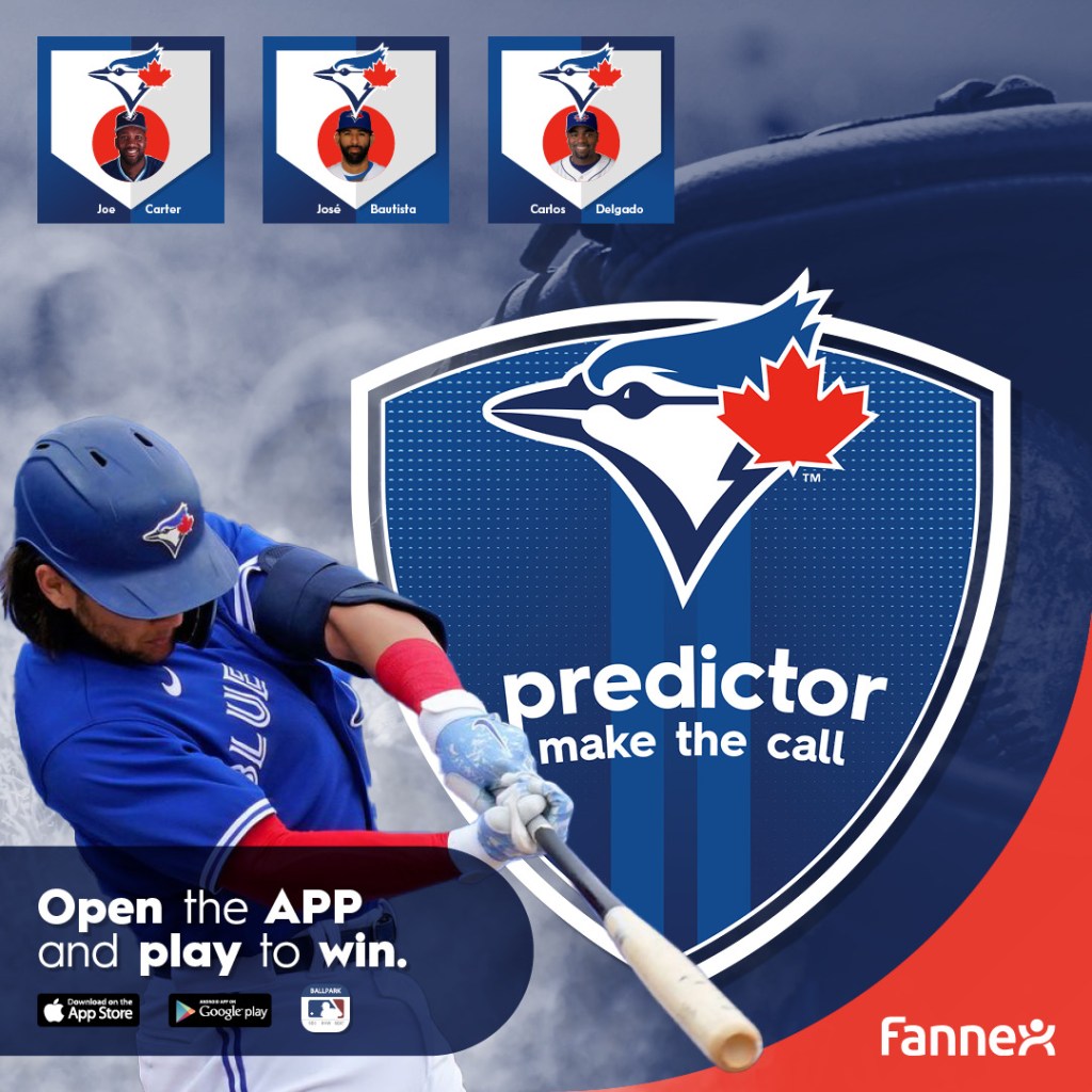 Blue Jays predictor game tile for make the call. 